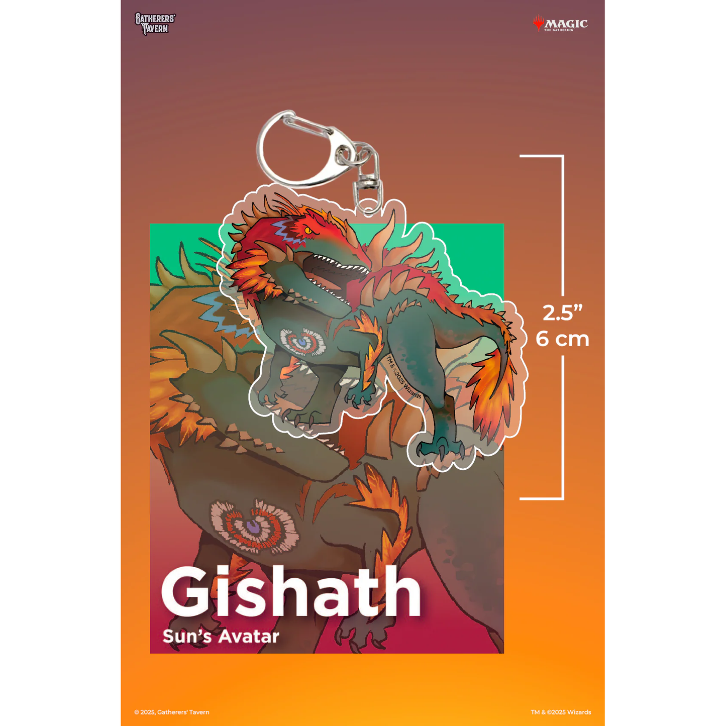 MTG COMMANDERS ACRYLIC KEYCHAIN