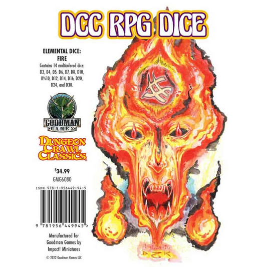 DUNGEON CRAWL CLASSICS FIRE ELEMENTAL DICE