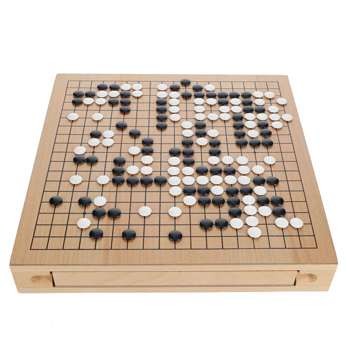 WOODEN GO SET WITH DRAWERS 12"