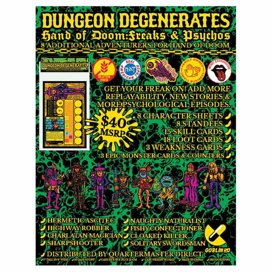 DUNGEON DEGENERATES: FREAKS & PSYCHOS EXPANSION