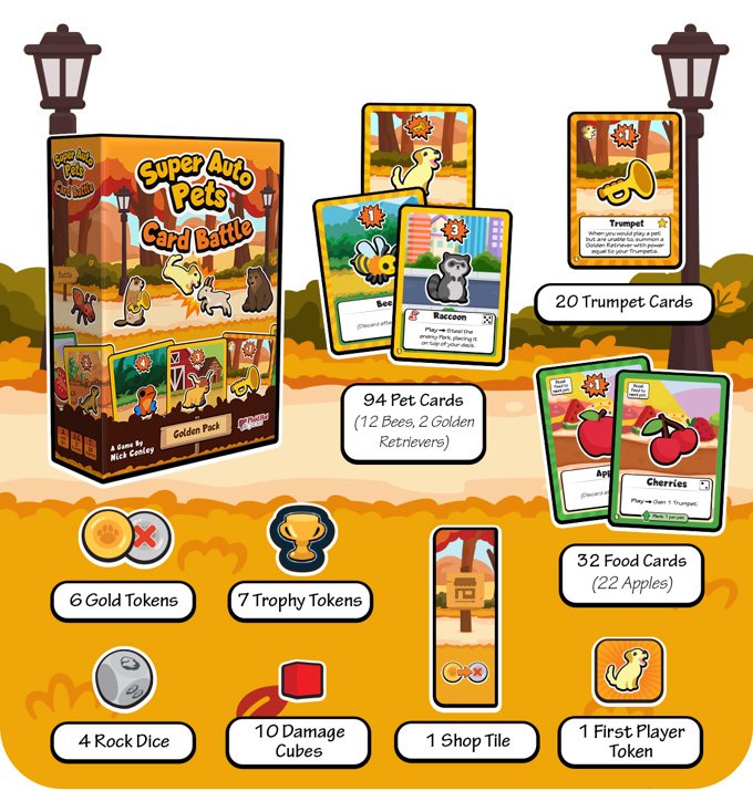 SUPER AUTO PETS CARD BATTLE: GOLDEN PACK