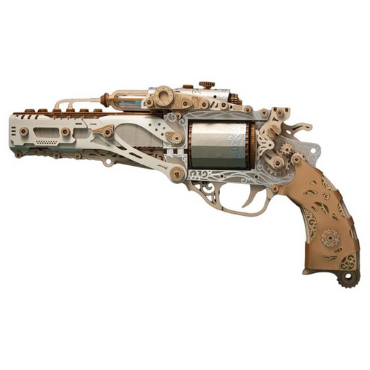 3-D STEAM REVOLVER: WHITE