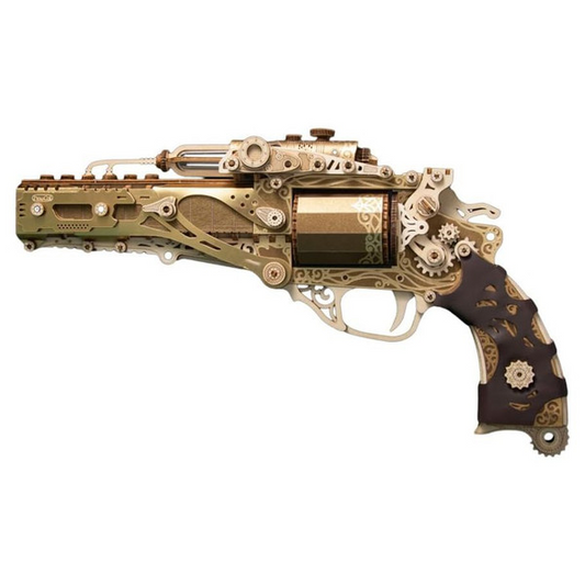 3-D STEAM REVOLVER: GOLD