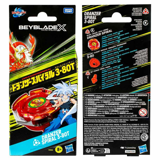 BEYBLADE X: DRANZER SPIRAL 3-80T