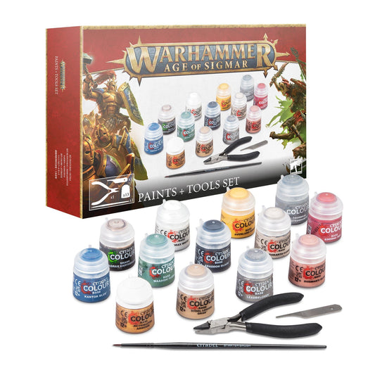 AGE OF SIGMAR PAINTS & TOOLS SET