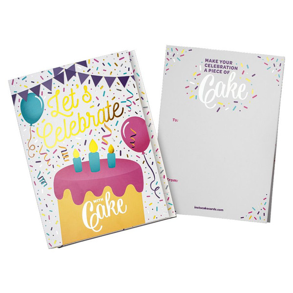 INSTACAKE LET'S CELEBRATE CARD
