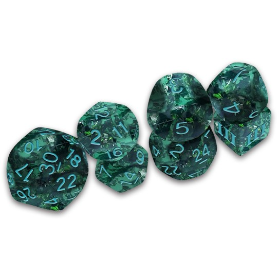 DCC DICE: VERDIGRIS GRECIAN VASE 7 PC SET