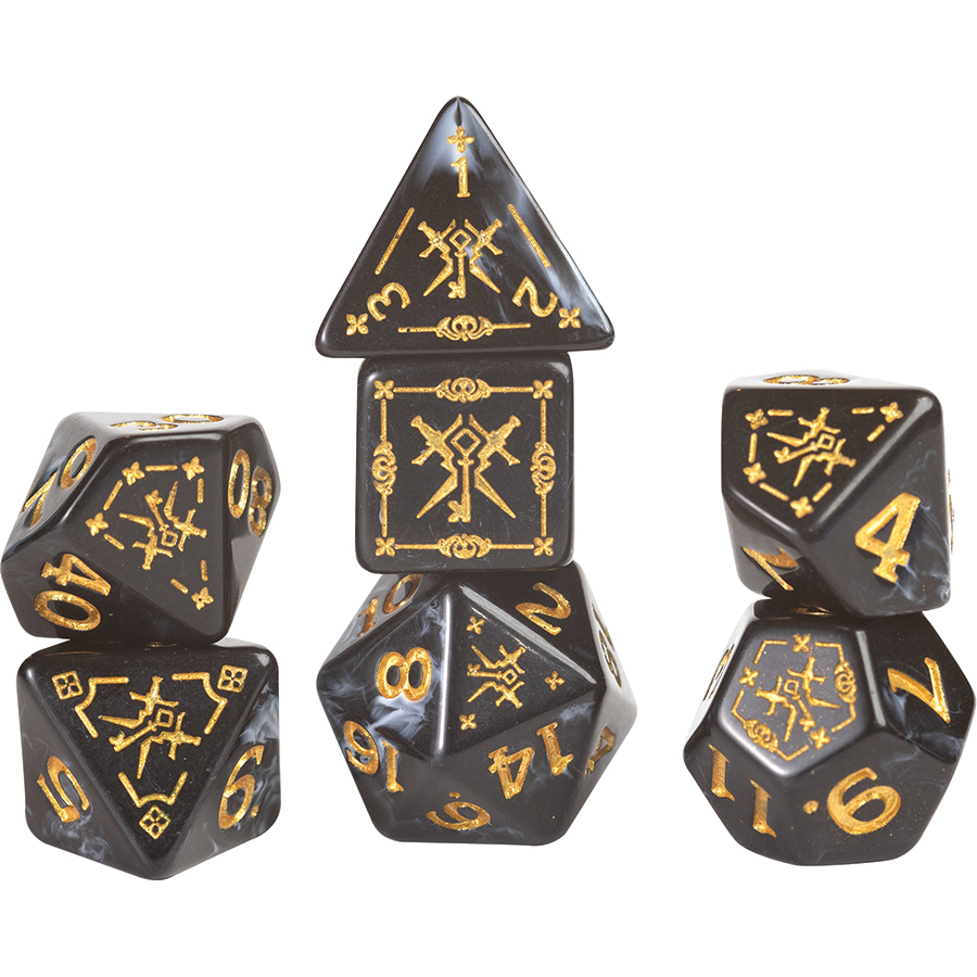 D&D ADVENTURE DICE: ROGUE BLACK
