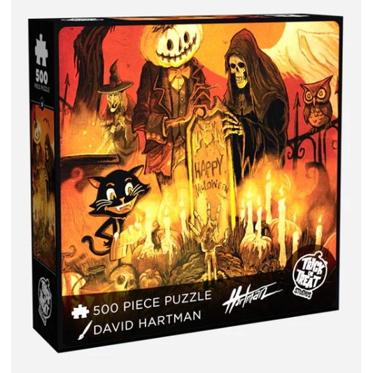 HALLOWEEN AT THE CEMETERY PUZZLE 500 PC