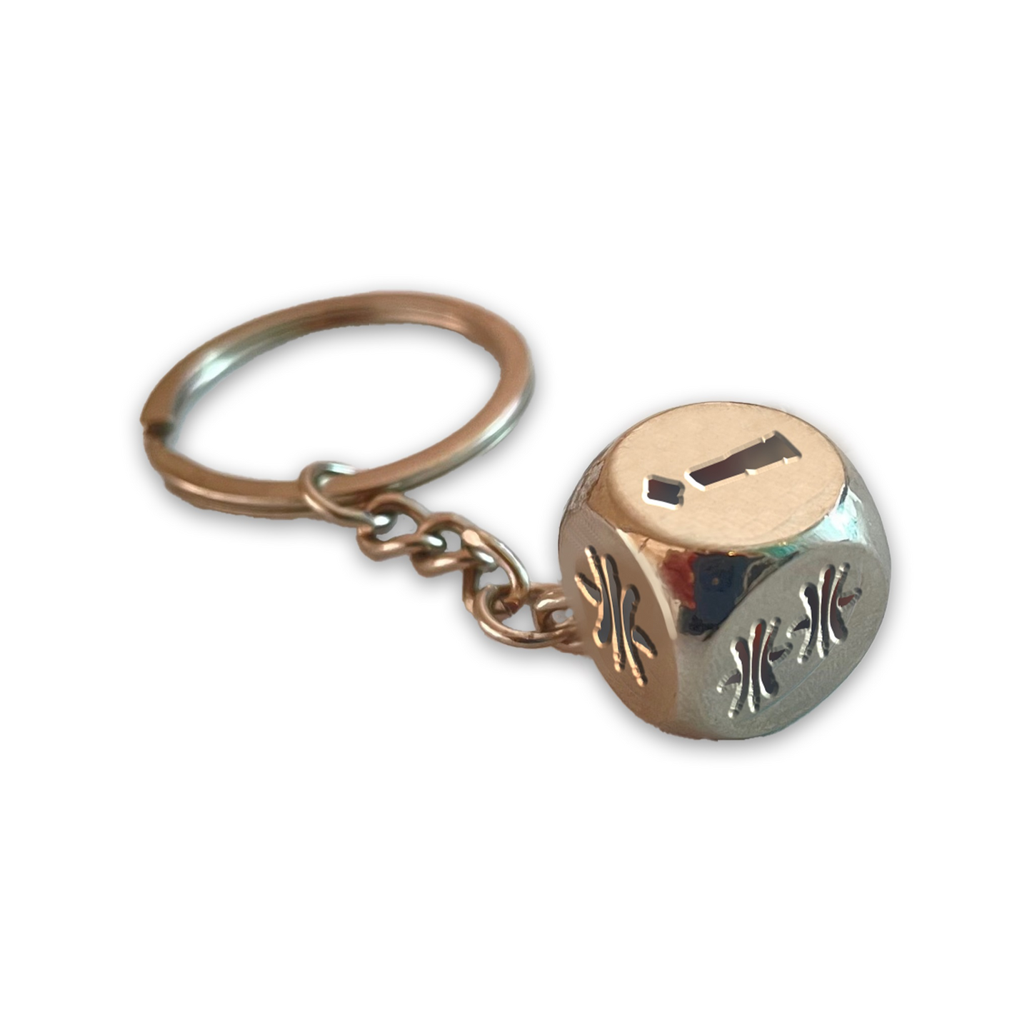 VALHEIM METAL DICE KEYRING