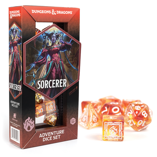 D&D ADVENTURE DICE: SORCERER ORANGE