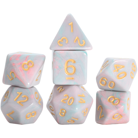 SIRIUS DICE UNICORN RPG SET: PINK