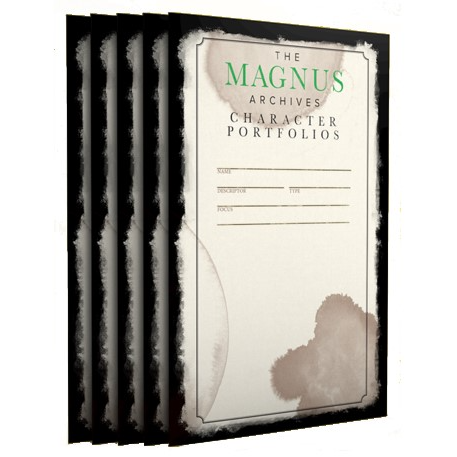 THE MAGNUS ARCHIVES RPG CHARACTER PORTFOLIOS