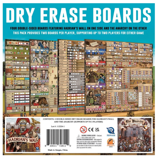 HADRIAN'S WALL/THE ANARCHY DRY ERASE BOARDS