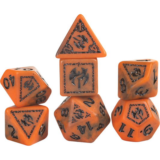 D&D ADVENTURE DICE: BARBARIAN ORANGE