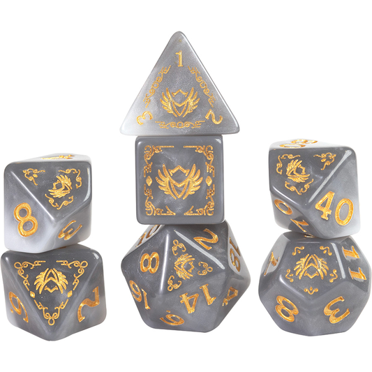 D&D ADVENTURE DICE: PALADIN WHITE/GREY