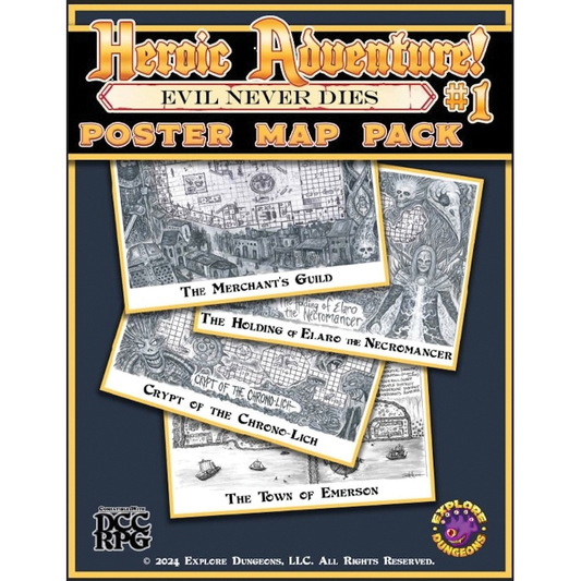 HEROIC ADVENTURE #1 EVIL NEVER DIES MAP PACK