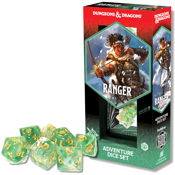 D&D ADVENTURE DICE: RANGER GREEN/WHITE