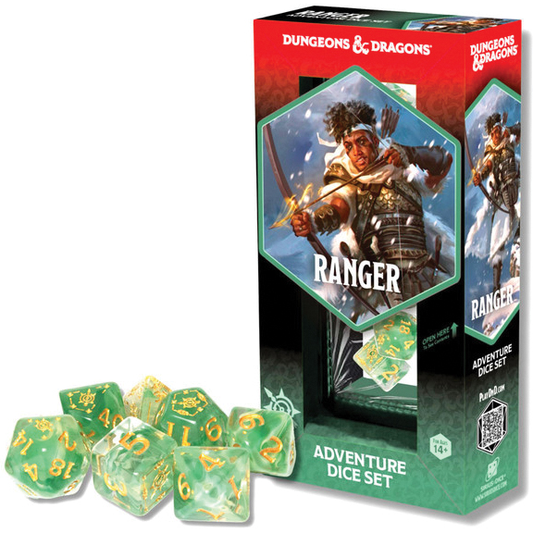 D&D ADVENTURE DICE: RANGER GREEN/WHITE