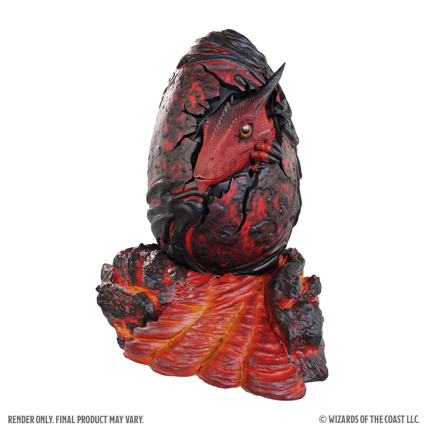 D&D REPLICAS OF THE REALMS RED DRAGON EGG
