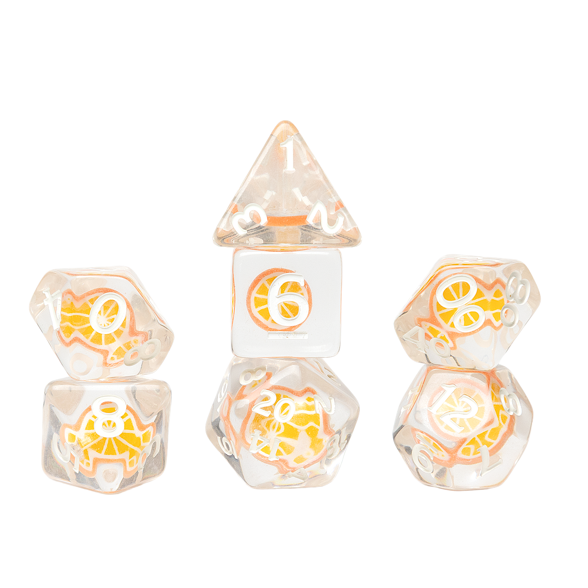 SIRIUS DICE: FRUIT SLICE ORANGE