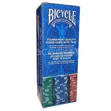 BICYCLE TOURNAMENT POKER CHIPS W/ TRAY