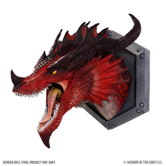 DUNGEONS & DRAGONS RED DRAGON 12" TROPHY PLAQUE