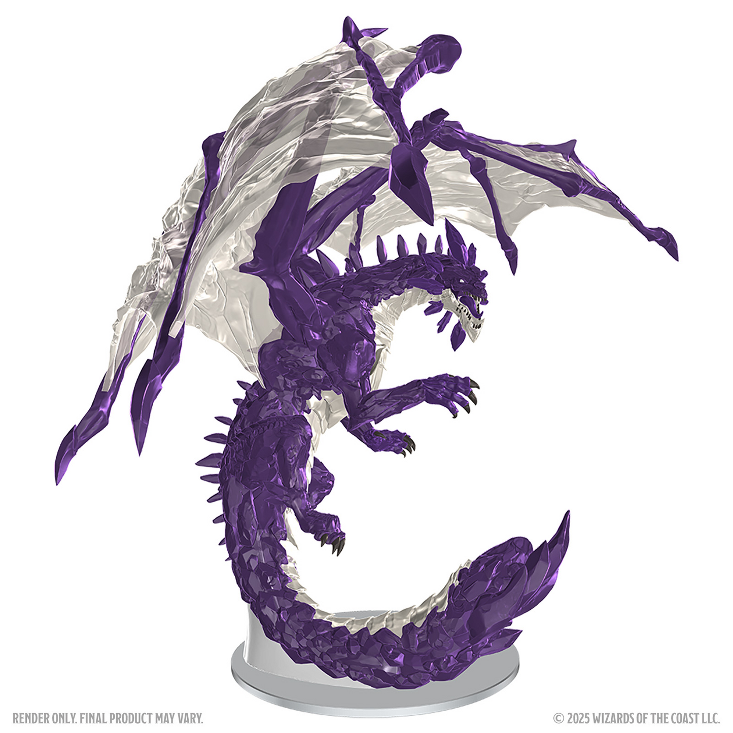 D&D ICONS OF THE REALMS ADULT AMETHYST DRAGON MINIATURE