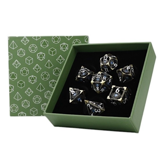 HOLLOW METAL DICE SET: SCALE-EYED