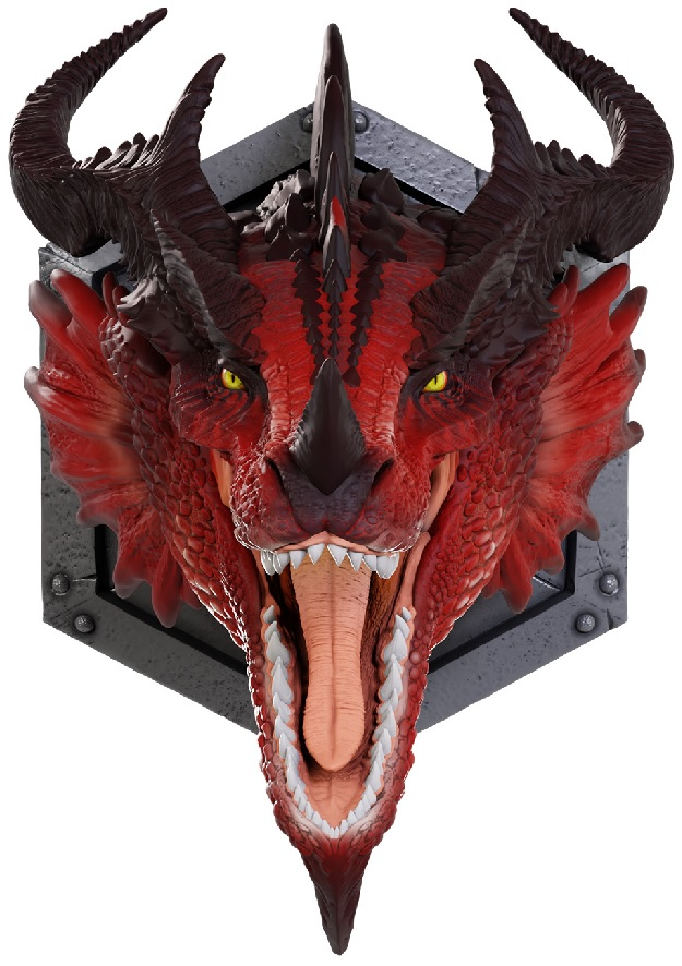 DUNGEONS & DRAGONS RED DRAGON 12" TROPHY PLAQUE