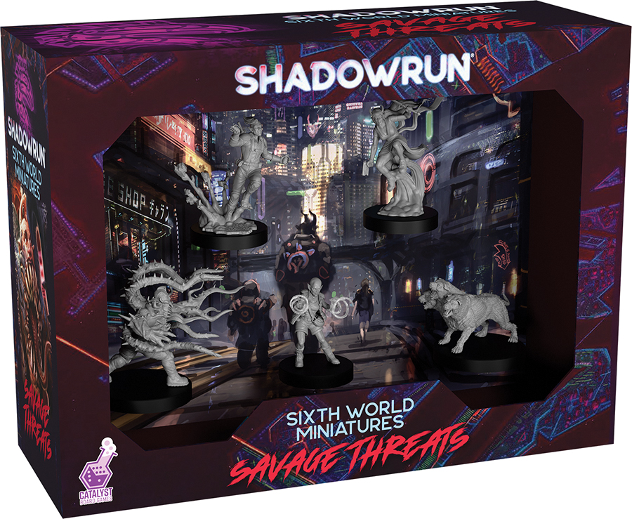 SHADOWRUN SAVAGE THREATS MINIATURES