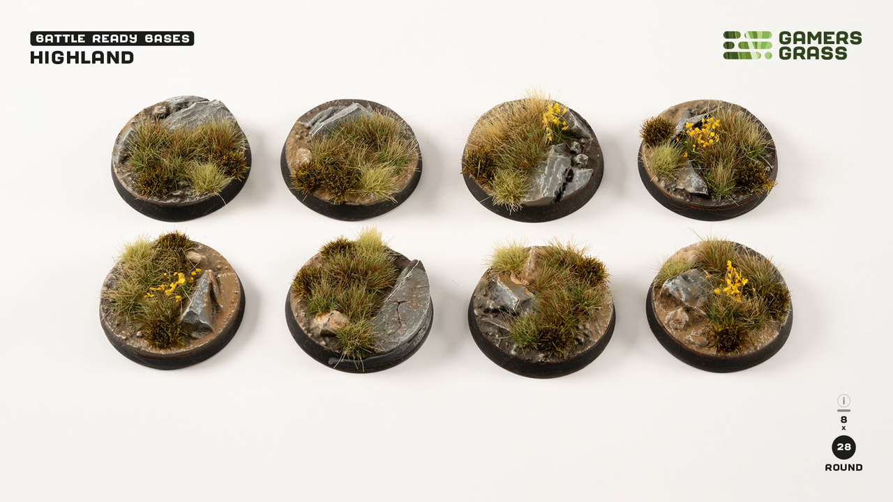 HIGHLAND BASES 28MM ROUND