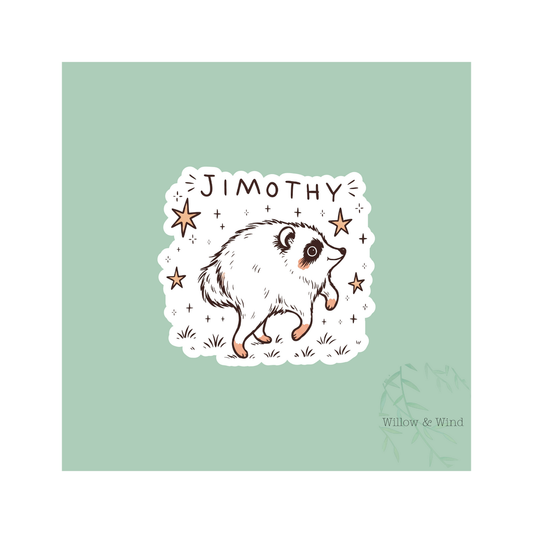 JIMOTHY THE RACCOON STICKER