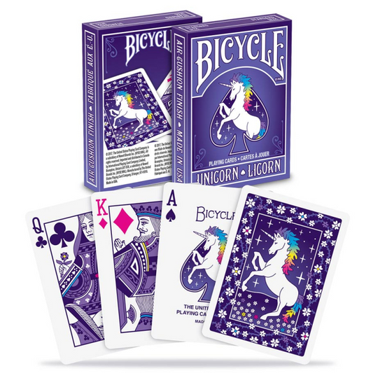 BICYCLE PLAYING CARDS UNICORNS