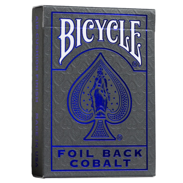 BICYCLE PLAYING CARDS FOIL BACK COBALT