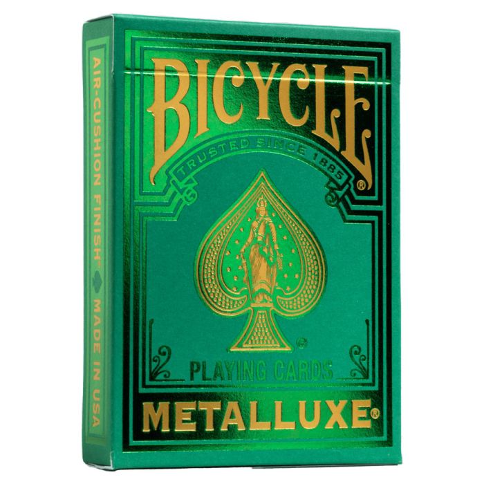 BICYCLE PLAYING CARDS: METALLUXE GREEN