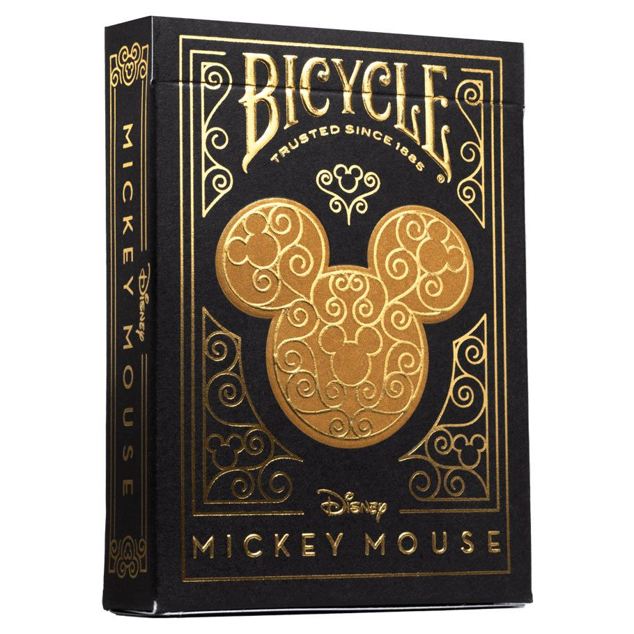 BICYCLE PLAYING CARDS MICKEY BLACK & GOLD
