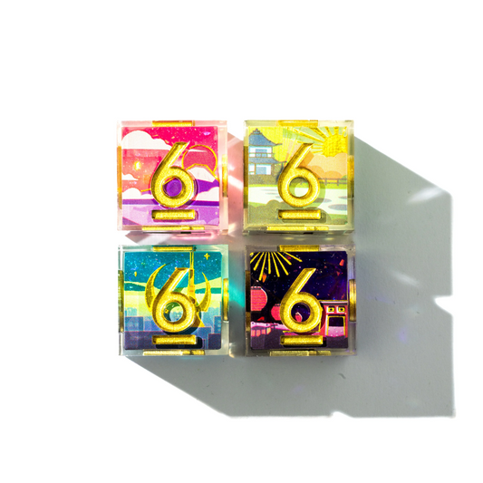 DISPEL JAPAN 4PC D6 DICE SET