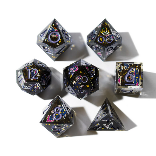 DISPEL NIGHT SEA ICONIC 7PC DICE SET