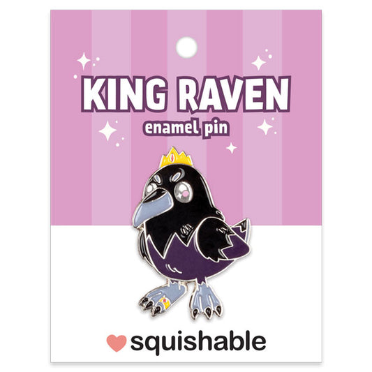 SQUISHABLE KING RAVEN ENAMEL PIN