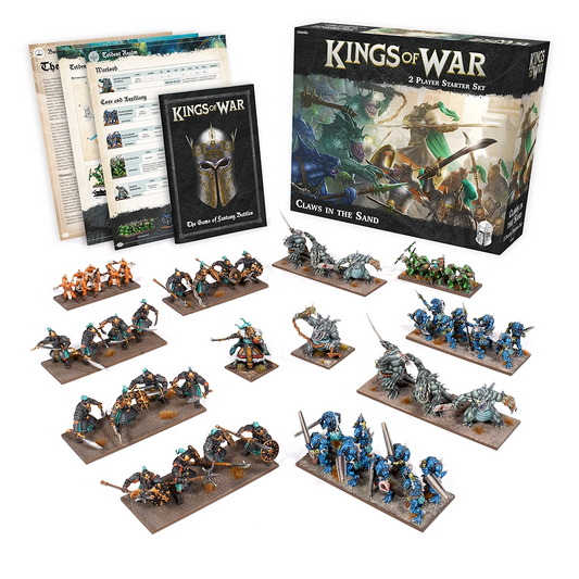 KINGS OF WAR 4TH EDITION CLAWS IN THE SAND 2-PLAYER STARTER SET