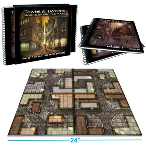 BOOK OF BATTLE MATS: TOWNS & TAVERNS