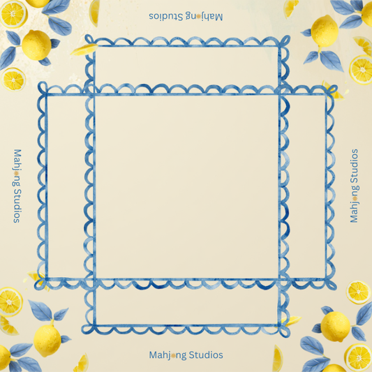MAHJONG STUDIOS LEMON LIME MAHJONG MAT