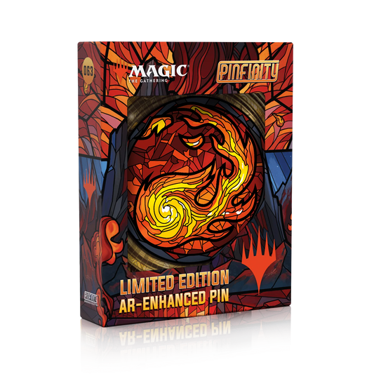 PINFINITY MAGIC: THE GATHERING STAINED GLASS MOUNTAIN PIN
