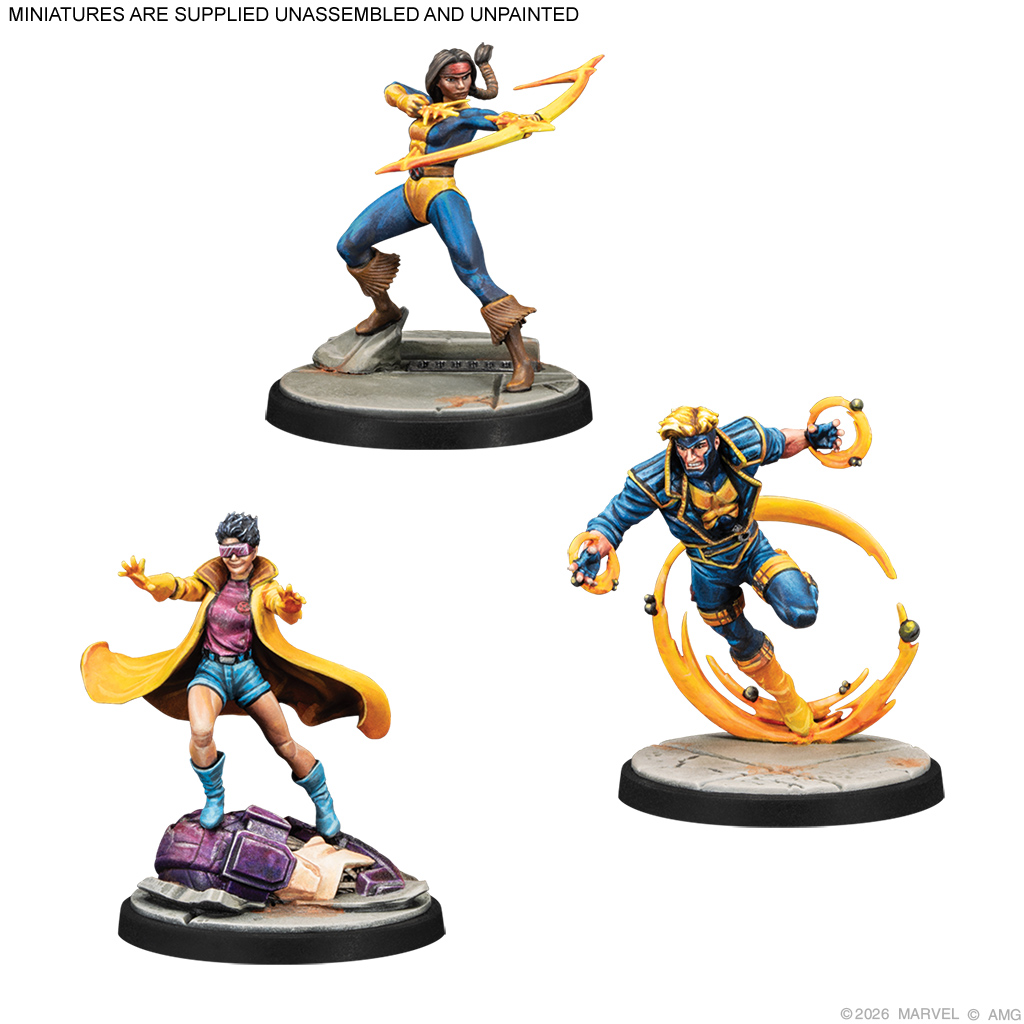 MARVEL CRISIS PROTOCOL - MIRAGE, HAVOK, JUBILEE, & MULTIPLE MAN CHARACTER PACK