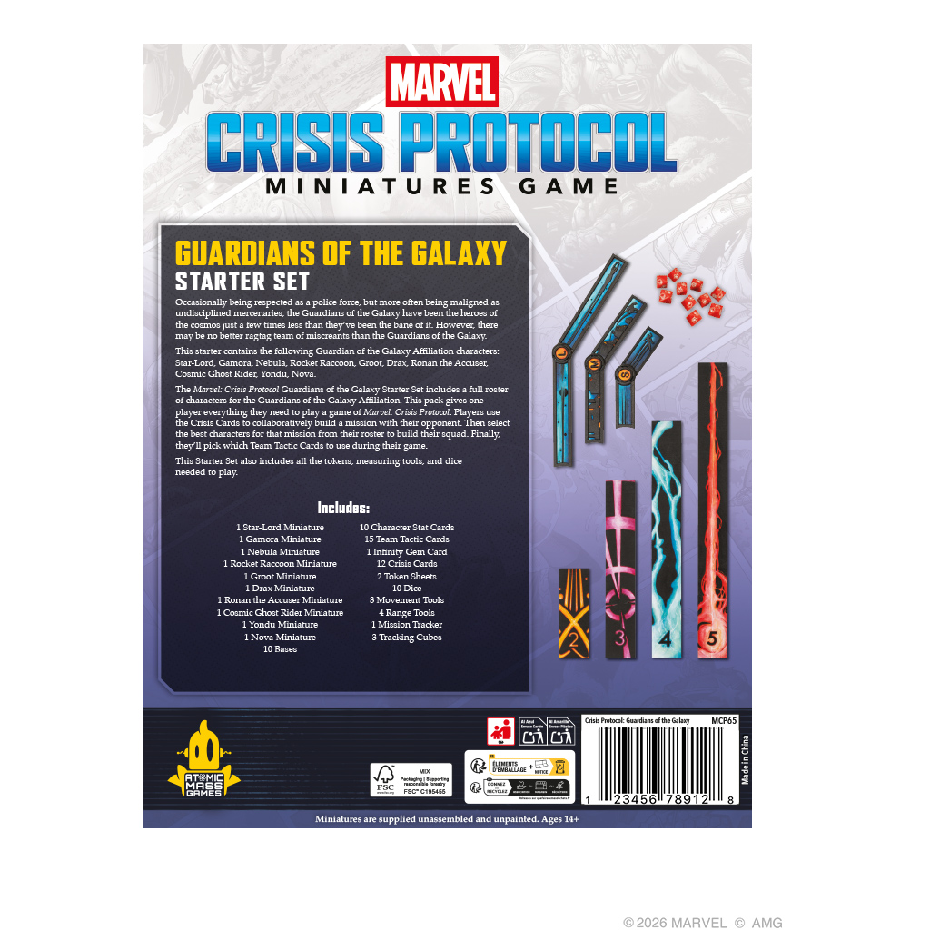 MARVEL CRISIS PROTOCOL: GUARDIANS OF THE GALAXY STARTER SET