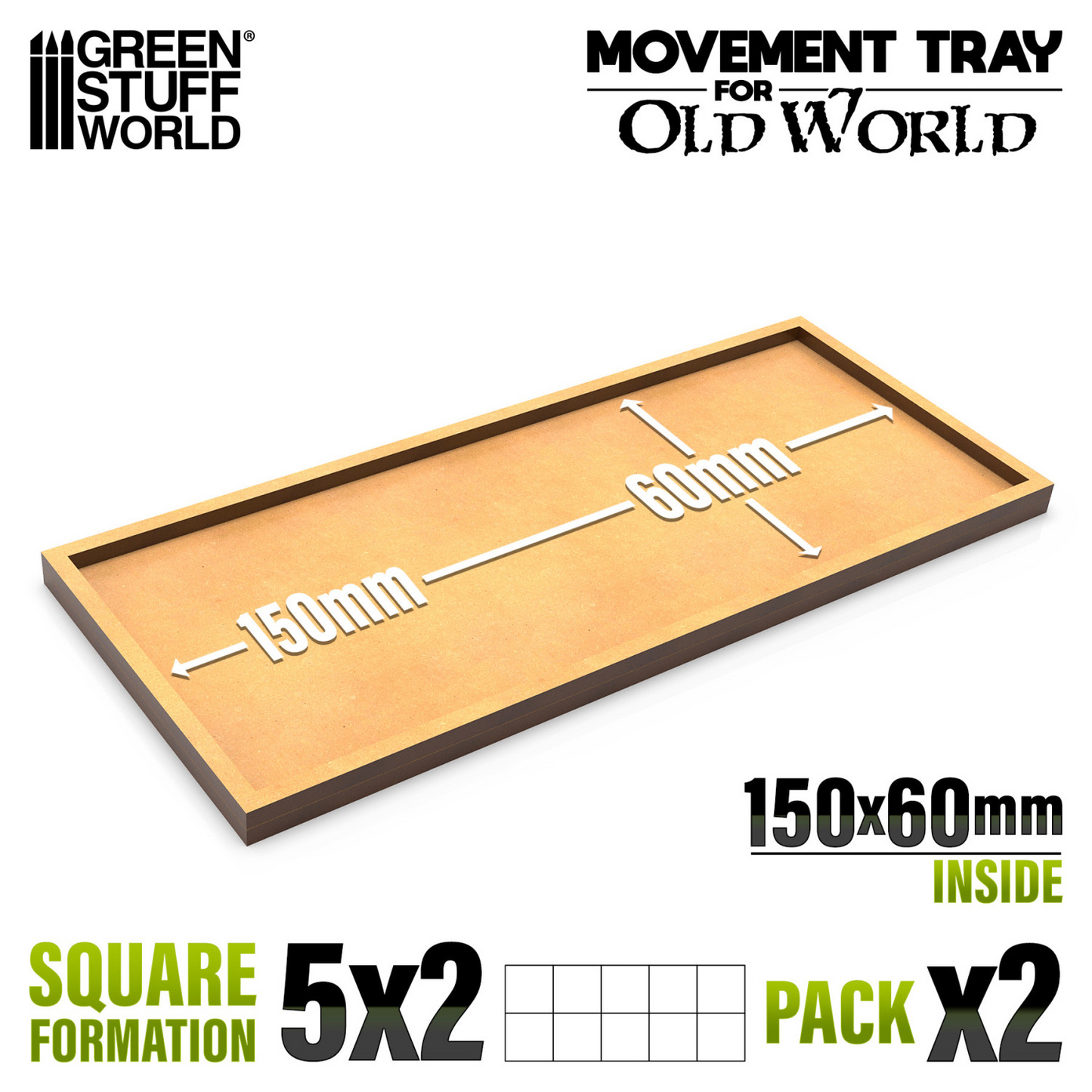 GSW MOVEMENT TRAY 60MM x 150MM
