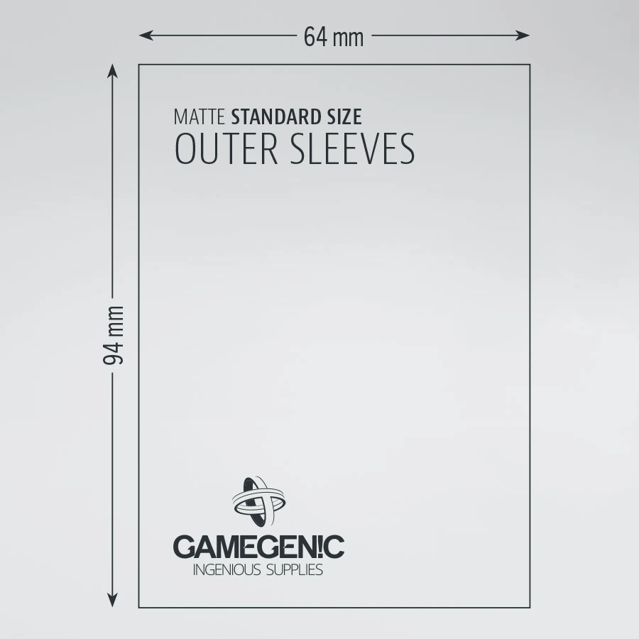 GAMEGENIC MATTE Outer Sleeves Standard Card Game 2026
