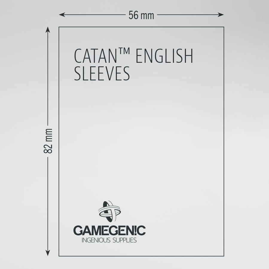 GAMEGENIC CLEAR Catan Sized Sleeves