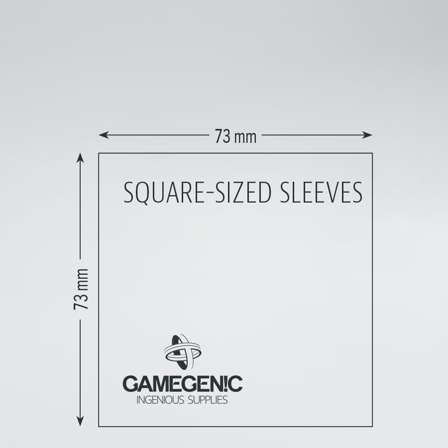 GAMEGENIC CLEAR MATTE Square Sized Sleeves